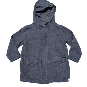 Burts Bees Toddler Jacket Organic Cotton Size 3T Gray Speckle